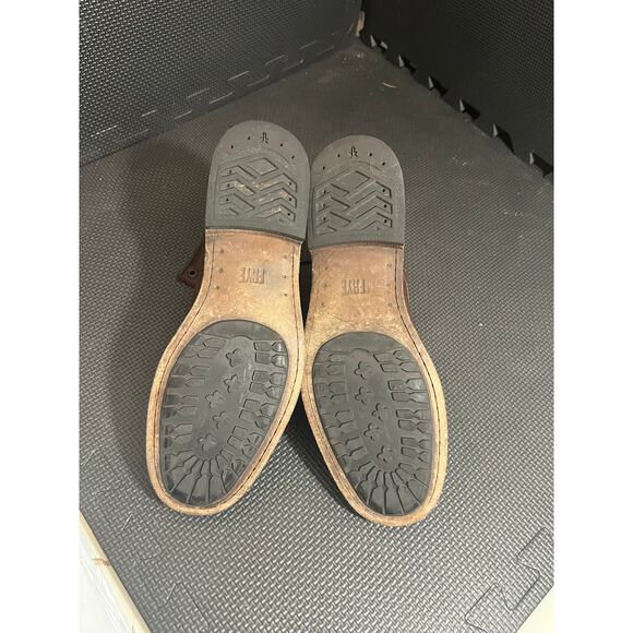 Frye Tyler Lace Up Combat Boot‎ Dark Brown Women’s Size 10 Combat Leather Shoes - Picture 5 of 8